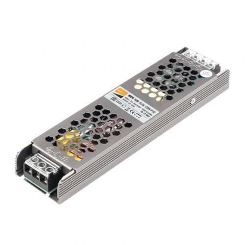 Блок питания для светодиодной ленты 120Вт 10А 12В IP20 BSPS метал. JazzWay 5013902 фото 7
