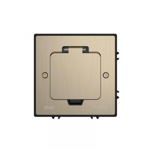 Лючок MultiDesk MDK21 с розеткой 2P+E 16А 250В IP44 с монтажной коробкой для бетонных полов никель SE MDK21202NC фото 2 Лючок MultiDesk MDK21 с розеткой 2P+E 16А 250В IP44 с монтажной коробкой для бетонных полов никель SE MDK21202NC фото 2