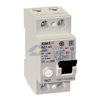 Выключатель дифференциального тока (УЗО) 2п 16А 300мА тип AC ВД1-63 2416 УХЛ4 КЭАЗ 221918