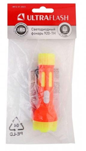 Фонарь 920-TH (1LED линза 1 режим 3хAG10 в компл. блист-пакет красн.) Ultraflash 12858 Фонарь 920-TH (1LED линза 1 режим 3хAG10 в компл. блист-пакет красн.) Ultraflash 12858