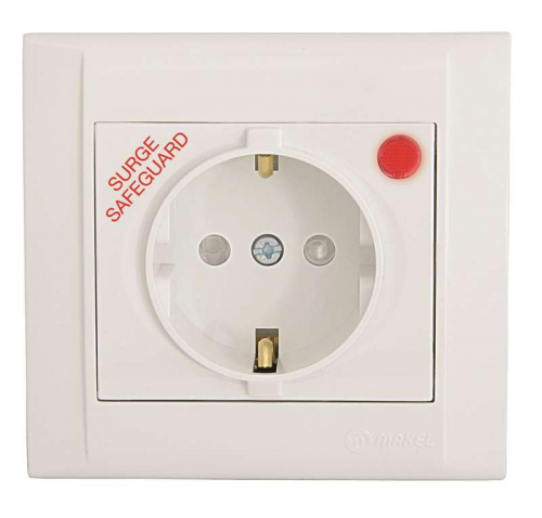 Розетка 1-м СП Defne 16А IP20 с заземл. с сетевым фильтром бел. Makel 42001139 Розетка 1-м СП Defne 16А IP20 с заземл. с сетевым фильтром бел. Makel 42001139