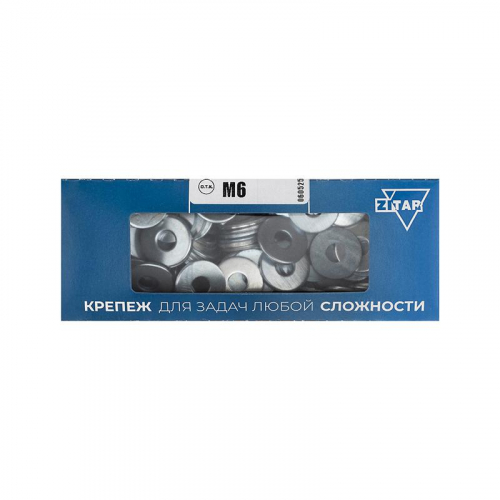 Шайба кузовная М6 DIN 9021 оцинк. (уп.200шт) Zitar 105265 Шайба кузовная М6 DIN 9021 оцинк. (уп.200шт) Zitar 105265