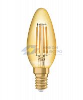 Лампа светодиодная филаментная Vintage 1906 LED CL B FIL GOLD 35 non-dim 4W/825 4Вт тепл. бел. E14 (замена 35Вт) зол. OSRAM 4058075293434