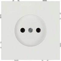 Розетка 1-м СП Galaxy 16А IP20 250В без заземл. бел. матов. Эра Б0071696