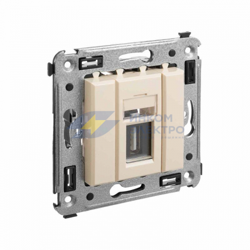 Розетка USB 2.0 1-м СП тип А-А &amp;amp;amp;quot;Avanti&amp;amp;amp;quot; &amp;amp;amp;quot;Ванильная дымка&amp;amp;amp;quot; DKC 4405403 фото 2