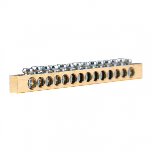 Шина PEN "земля-ноль" 6х9мм 14/2 (14 групп/крепеж по краям) Rexant 11-2369