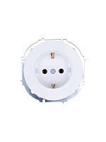 Розетка 1-м OSEN IP20 с заземл. ПБТ бел. LEZARD 743-0288-122B