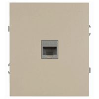 Розетка информационная 1-м СП Arktik RJ45 16А IP20 250В шампань Эра Б0070477