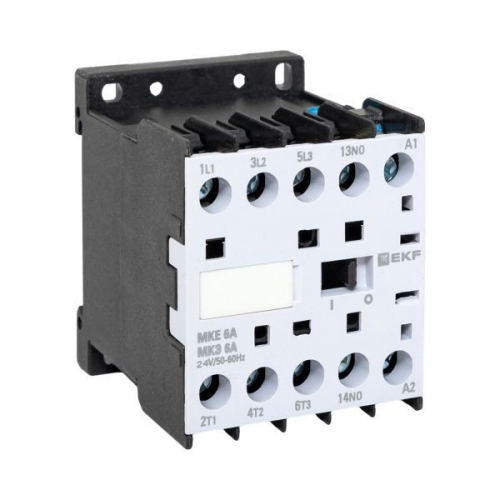 Мини-контактор МКЭ 6А кат. 24В AC 1НО PROxima EKF Mctr-s-6-24 Мини-контактор МКЭ 6А кат. 24В AC 1НО PROxima EKF Mctr-s-6-24