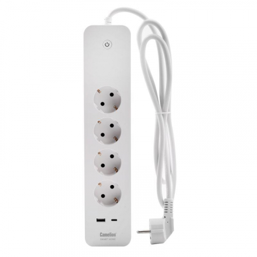Фильтр сетевой умный Smart Home SZD/SH/4х1.5/WIFI 4гн.1.5м 16А 4000В USB+Type-С WiFi+Счетчик Camelion 14800 фото 8 Фильтр сетевой умный Smart Home SZD/SH/4х1.5/WIFI 4гн.1.5м 16А 4000В USB+Type-С WiFi+Счетчик Camelion 14800 фото 8