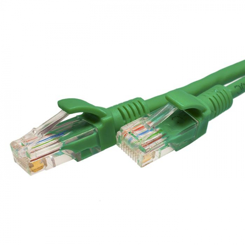 Патч-корд UTP 5e 4х2 26AWG (7х0.16мм) Cu LSZH 2м зел. SUPRLAN 10-0158 фото 2