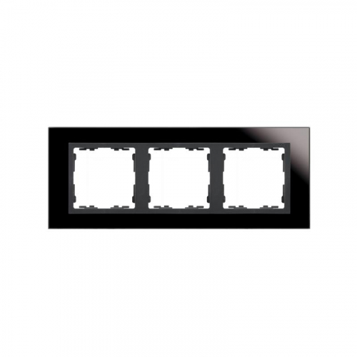Рамка 3-м Simon82 Nature стекло черн. вставка графит Simon 82837-32 Рамка 3-м Simon82 Nature стекло черн. вставка графит Simon 82837-32