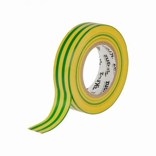 Изолента ПВХ 0.13х19мм 25м желт./зел. (уп.5шт) Kranz KR-09-2207 фото 3