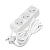 Удлинитель 3х3м без заземл. 10А IP20 2.2кВт ПВС 2х1 бел. DOMTOK 2351