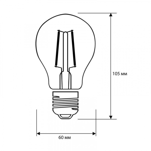 Лампа светодиодная филаментная LED13-A60-FL/845/E27 13Вт 220В Camelion 13717 фото 2