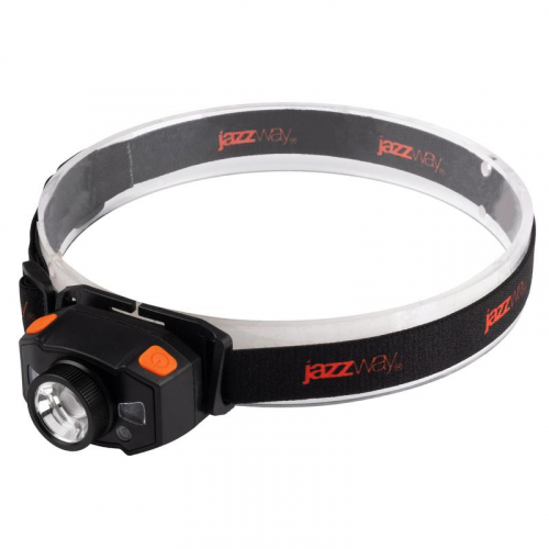 Фонарь аккумуляторный налобный AccuH1-L5WZ-og zoom LED 5Вт + 2хRED SMD IP54 5 режимов: 100проц. 180лм 3.5ч/50проц. 110лм 5.5ч/30проц. 65лм 15ч/красн. 28ч/мигающ. красн. 12ч аккум. 0.8А.ч управл. жестами черн./оранж. JazzWay 5036611 Фонарь аккумуляторный налобный AccuH1-L5WZ-og zoom LED 5Вт + 2хRED SMD IP54 5 режимов: 100проц. 180лм 3.5ч/50проц. 110лм 5.5ч/30проц. 65лм 15ч/красн. 28ч/мигающ. красн. 12ч аккум. 0.8А.ч управл. жестами черн./оранж. JazzWay 5036611