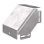 Угол для лотка вертикальный внешний 90град. 200х100 с крышкой Стандарт Промрукав PR16.0452