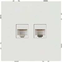 Розетка информационная 2-м СП Galaxy RJ45 16А IP20 250В бел. Эра Б0070756