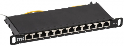 Патч-панель 0.5U кат.6 STP 12 портов 10" Dual IDC ITK PP12-D05UC06S-D05-10 Патч-панель 0.5U кат.6 STP 12 портов 10" Dual IDC ITK PP12-D05UC06S-D05-10