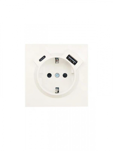 Розетка 1-мест. с/з Type-C+USB разъем СП ZIMA IP20 слон. кость LEZARD 704-9088-181TC Розетка 1-мест. с/з Type-C+USB разъем СП ZIMA IP20 слон. кость LEZARD 704-9088-181TC
