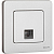 Розетка телефонная СП Inspiria RJ11 IP20 механизм алюм. IEK 673822