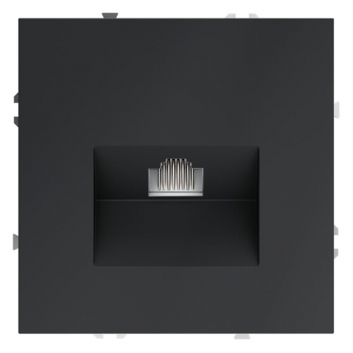 Розетка компьютерная 1-м СП S70 RJ45 кат.6 механизм графит Voltum VLS060107 Розетка компьютерная 1-м СП S70 RJ45 кат.6 механизм графит Voltum VLS060107