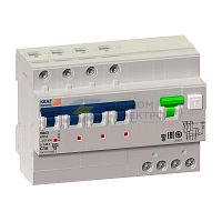 Выключатель автоматический дифференциального тока 4п C 50А 30мА тип A 6кА OptiDin VD63 УХЛ4 КЭАЗ 103481