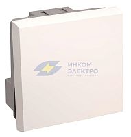 Выключатель проходной 1-кл. 2мод. СП Праймер 10А IP20 ВК4-21-00-П бел. IEK CKK-40D-PO2-K01