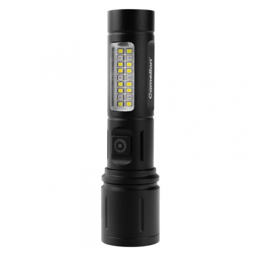 Фонарь аккумуляторный LED29365 3.7В LD+12SMD+6RED 6 реж. Type-C блист. черн. Camelion 16217 фото 12 Фонарь аккумуляторный LED29365 3.7В LD+12SMD+6RED 6 реж. Type-C блист. черн. Camelion 16217 фото 12