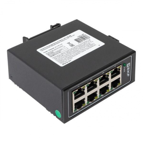 Коммутатор неуправляемый промышленный U-8T 8 портов 10/100Base-T(X) RJ45 монтаж на DIN-рейку TSX EKF TSX-U-8T фото 11