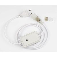 Провод электрический UCX-SP4/N22 WHITE 1 STICKER для светод. лент ULS-N22 RGB NEON 220В 4 контакта Uniel UL-00005799