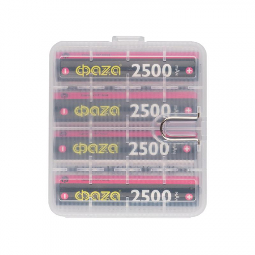 Аккумулятор 18650 3.7В Li-Ion 2500мА.ч без платы защиты PB-4 (уп.4шт) ФАZА 5060326 фото 2