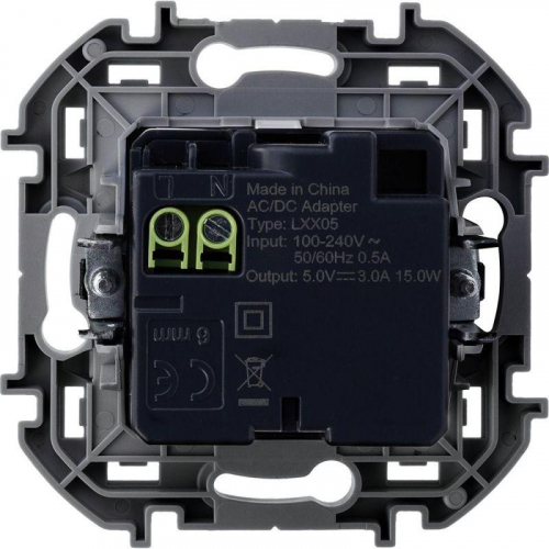 Устройство зарядное Inspiria с 2-мя USB разьемами A и C 240В/5В 3000мА бел. IEK 673760 фото 3 Устройство зарядное Inspiria с 2-мя USB разьемами A и C 240В/5В 3000мА бел. IEK 673760 фото 3