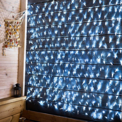Гирлянда светодиодная "Сеть" 2х1.5м 288LED бел. 24Вт 220-240В IP65 провод ПВХ черн. Neon-Night 215-021 фото 5 Гирлянда светодиодная "Сеть" 2х1.5м 288LED бел. 24Вт 220-240В IP65 провод ПВХ черн. Neon-Night 215-021 фото 5