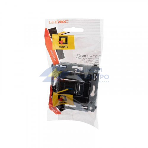 Розетка USB 3.0 1-м СП тип А-А &amp;amp;amp;quot;Avanti&amp;amp;amp;quot; &amp;amp;amp;quot;Черный квадрат&amp;amp;amp;quot; DKC 4402303 фото 5