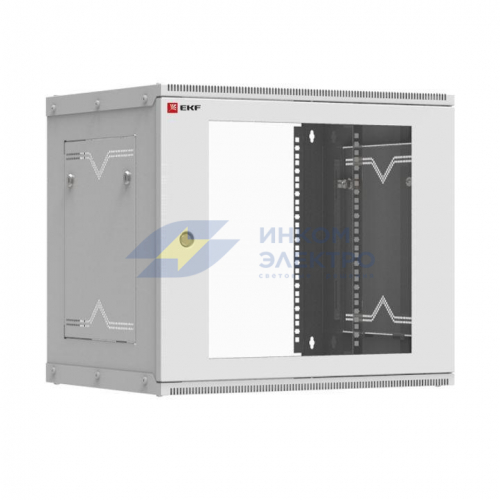 Шкаф телекоммуникационный Astra A 9U 600х350 настенный разборный дверь стекло PROxima EKF ITB9G350D
