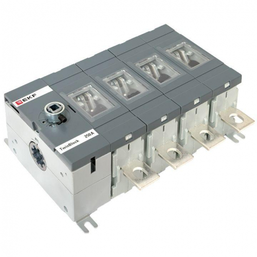 Рубильник 4п 250А без рукоятки управления TwinBlock EKF tb-s-250-4p фото 7