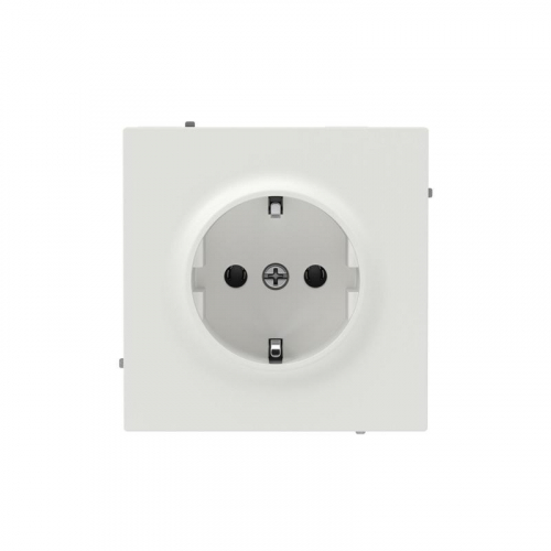 Розетка силовая KANT 2P+E без шторки бел. песок DKC 7010033 Розетка силовая KANT 2P+E без шторки бел. песок DKC 7010033