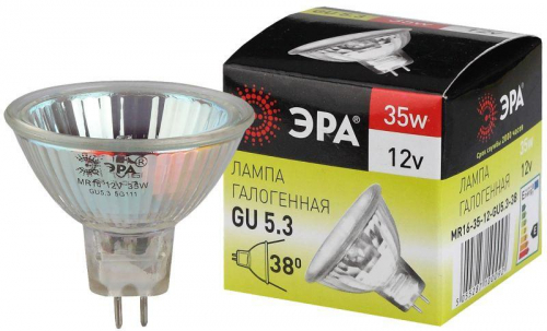 Лампа галогенная GU5.3-MR16-35W-12V-Cl ЭРА C0027355 Лампа галогенная GU5.3-MR16-35W-12V-Cl ЭРА C0027355
