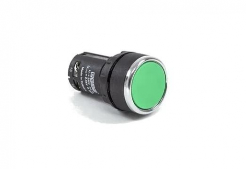 Кнопка нажимная моноблочная 22мм IP 40 2НЗ зел. EMAS MB202DY Кнопка нажимная моноблочная 22мм IP 40 2НЗ зел. EMAS MB202DY