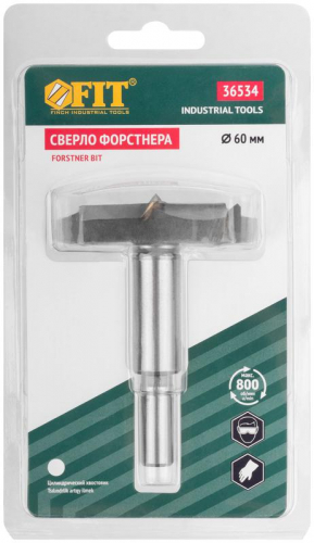 Сверло Форстнера (фреза) с карбидными вставками 60мм FIT 36534 фото 3