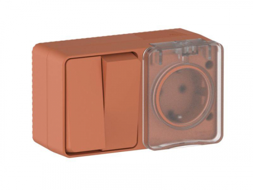 Блок ОП AtlasDesign PROFI IP54 (розетка 1-м 16А заземл. защ. шторки + 2-кл. выключатель 10А) терракот. SE ATN547074 фото 6 Блок ОП AtlasDesign PROFI IP54 (розетка 1-м 16А заземл. защ. шторки + 2-кл. выключатель 10А) терракот. SE ATN547074 фото 6