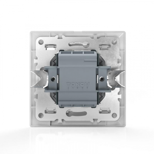 Переключатель проходной 2-кл. СП AVA 10А IP20 в сборе бел. TOKOV ELECTRIC TKL-AV-P2F-C01 фото 5
