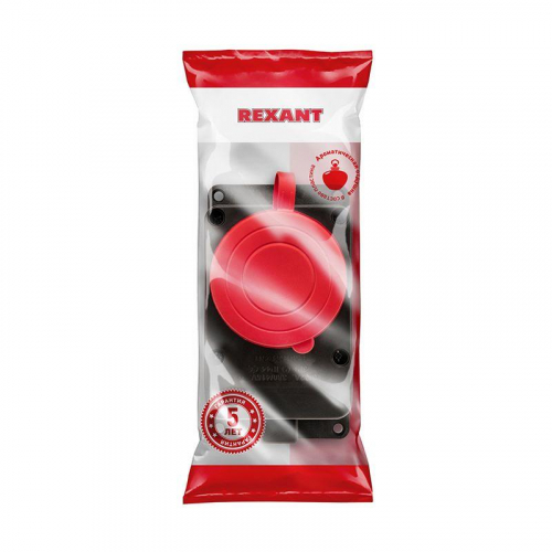 Розетка влагозащ. настенная с крышкой 3P+PE 32А IP44 черн. каучук Rexant 111-007 фото 8 Розетка влагозащ. настенная с крышкой 3P+PE 32А IP44 черн. каучук Rexant 111-007 фото 8