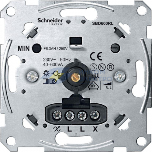 Механизм светорегулятора СП поворотный Merten индик. нагр. 600ВА SchE MTN5133-0000