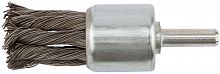 Корщетка-венчик со штифтом стальная витая проволока 28мм FIT 38600