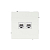 Розетка компьютерная 2-м KANT RJ45 кат.5E без шторки бел. магнолия DKC 7000664