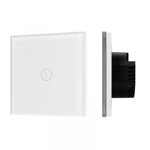 Выключатель сенсорный SWT-OMALI-S01-ZB-WH 10А 250В Zigbee стекло Arlight 050035 Выключатель сенсорный SWT-OMALI-S01-ZB-WH 10А 250В Zigbee стекло Arlight 050035