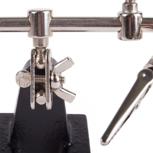 Держатель "третья рука" с лупой х3 (HT-390) (ZD-10D) Rexant 12-0251 фото 7