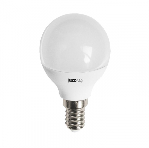 Лампа светодиодная PLED-LX 8Вт G45 шар матовая 4000К нейтр. бел. E14 JazzWay 5025295